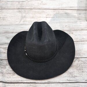 MHT Westerns Black 3X Beaver Blend Cowboy Hat – Men’s 7 3/8